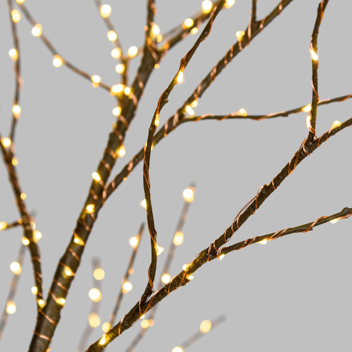ALBERO LUMINOSO CON 1200 LED BIANCO CALDO H240CM