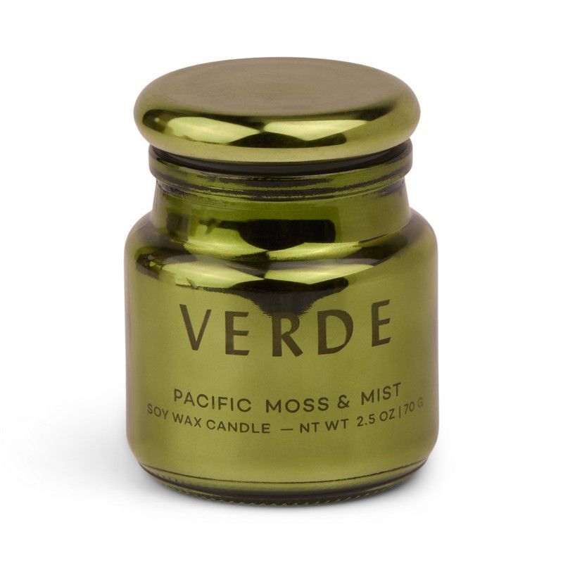 Paddywax Candela in Vetro Verde Metallizzato "Chroma" – Muschio del Pacifico (71 g)