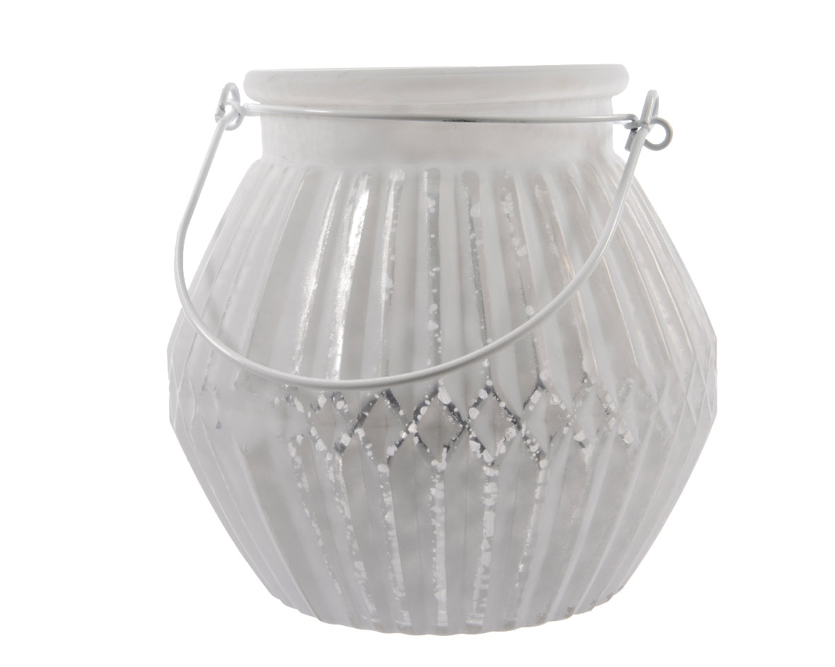 PORTA T-LIGHT APPENDIBILE HURRICANE DIAMOND 14X15CM