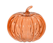 ZUCCA DI HALLOWEEN DECORATIVA, IN VETRO, Ø20.80XH17 CM