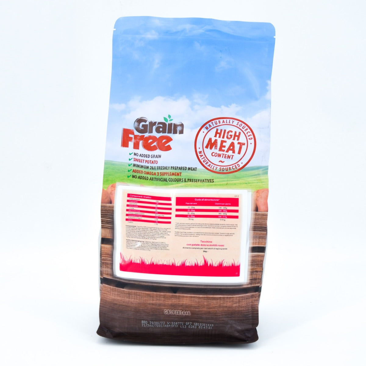 CROCCHETTE PERAGA GRAIN FREE PER CANE ADULTO TAGLIA GRANDE 2KG TACCHINO