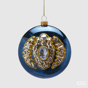 PENDENTE CON GEMMA, H12XØ10CM, BLU