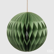 PALLINA DI NATALE ORIGAMI, Ø20CM, VERDE