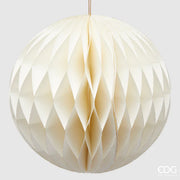 PALLINA DI NATALE ORIGAMI, Ø20CM, BIANCO