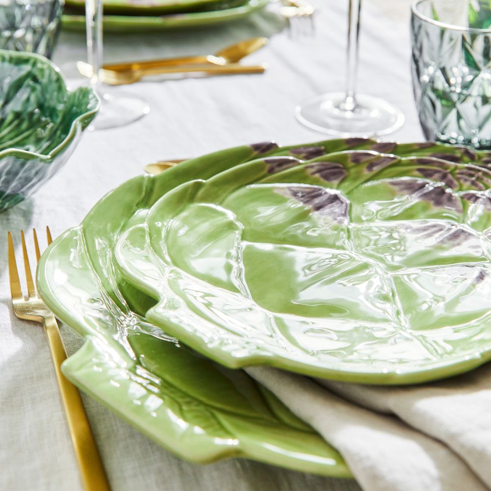 Piatto piano Alcachofra 31 5 cm verde BORDALLO PINHEIRO - immagine 3