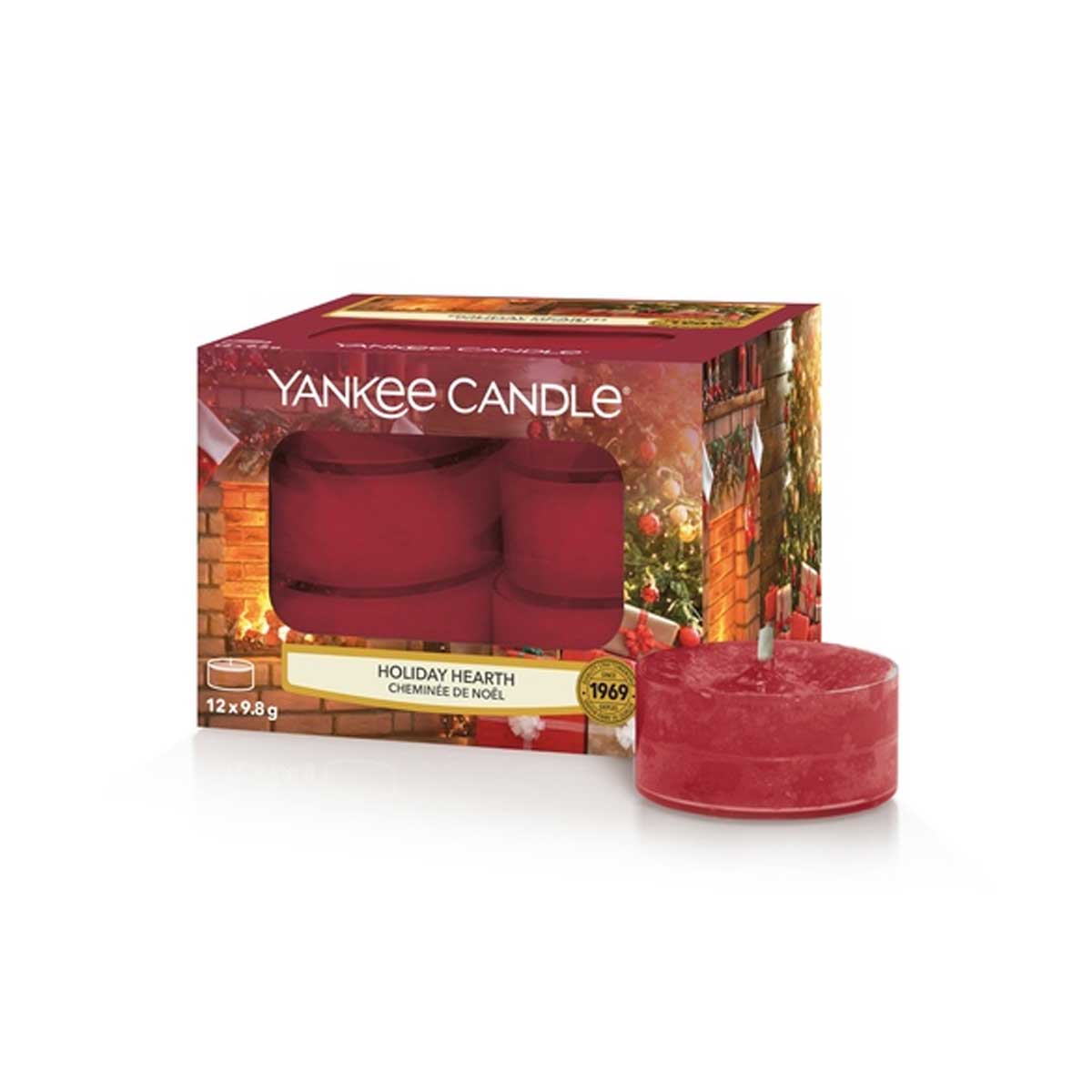 12 CANDELE PROFUMATE CLASSIC TEA LIGHTS HOLIDAY HEARTH