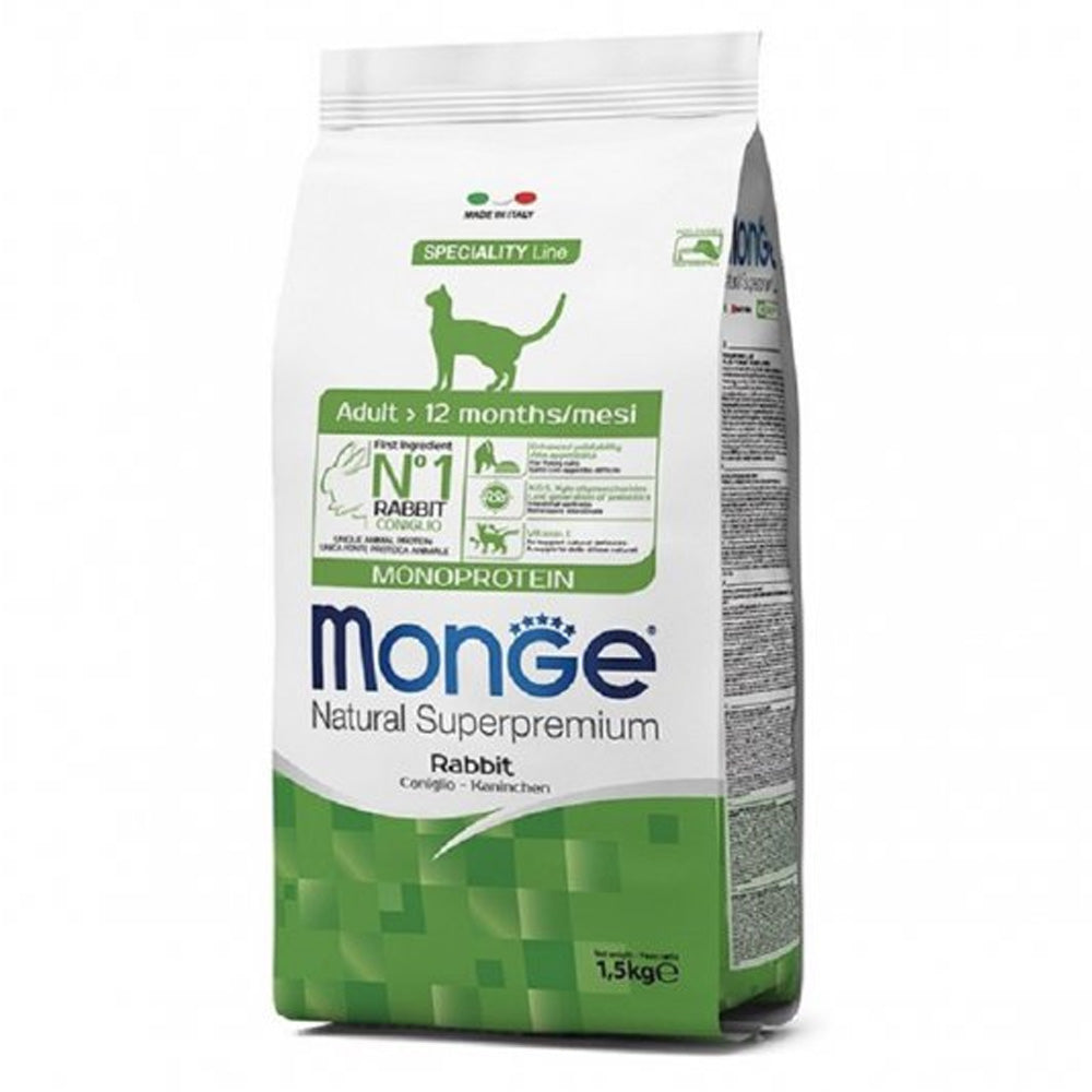 CROCCHETE PER GATTI ADULTI MONOPROTEICO SUPERPREMIUM 1,5KG CONIGLIO