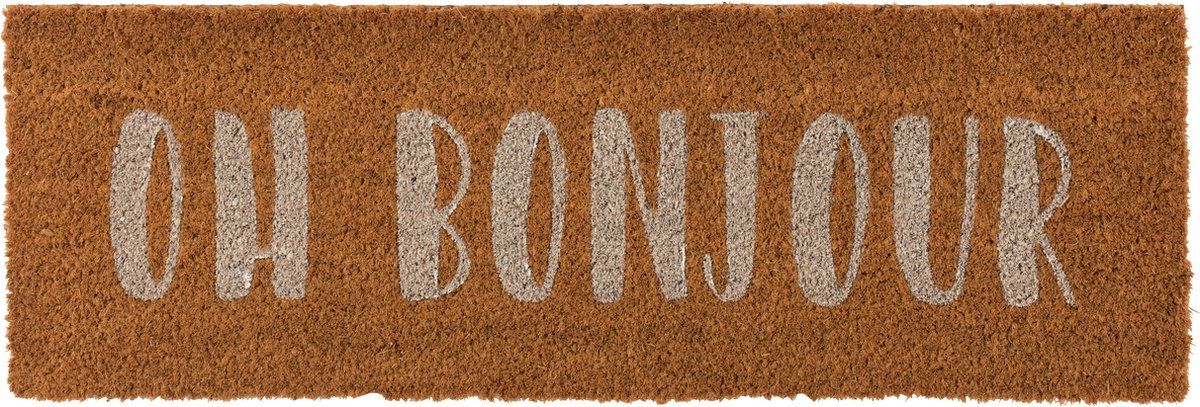 Zerbino Oh Bonjour 75x25x2 cm Naturale/Bianco