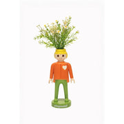 BLOGO Vaso / Statua in Ceramica Playmobil Uomo - Arancione 25 cm