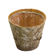 VASO PORTAFIORI DECORATIVO 17X14,5CM TONDO IN LEGNO