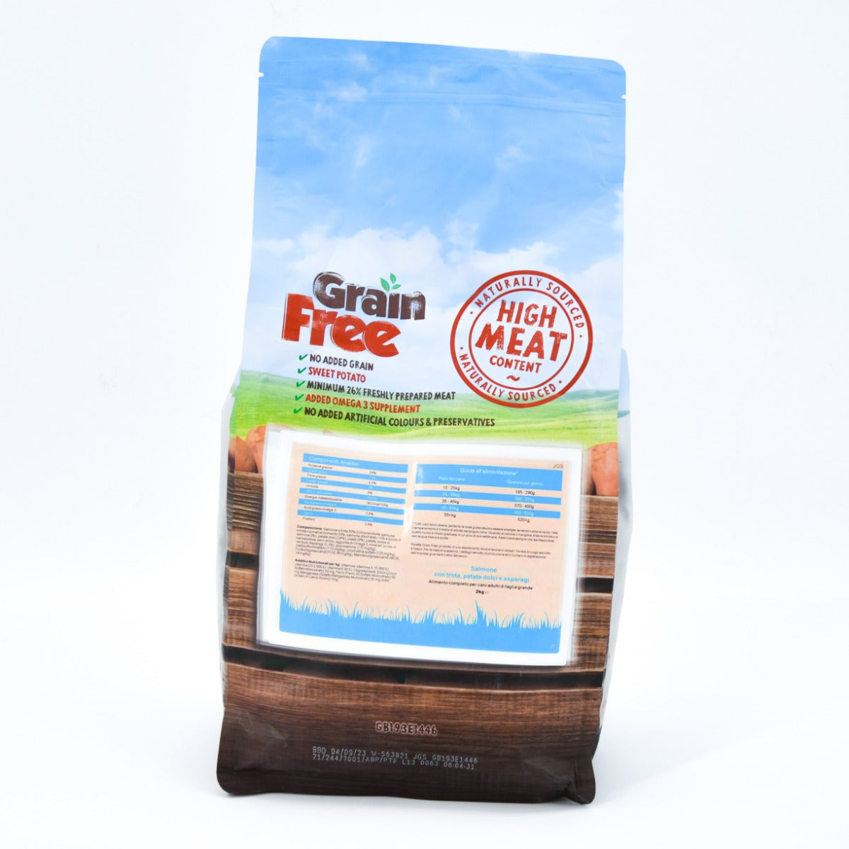 CROCCHETTE PERAGA GRAIN FREE PER CANE ADULTO TAGLIA GRANDE 2KG SALMONE