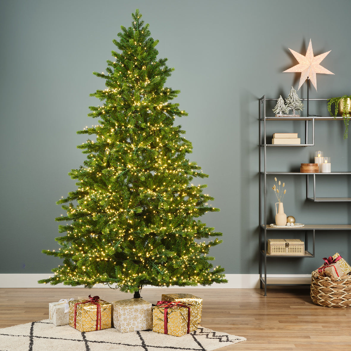 ALBERO DI NATALE GALLOWAY 210CM PREILLUMINATO CON 4000 LED