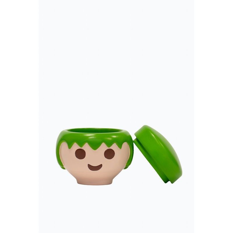 BLOGO Portaoggetti / Portagioie a Testa di Playmobil Uomo - Verde