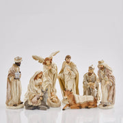 9 STATUINE NATIVITA' 30CM IN RESINA