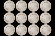 12 SOTTOPIATTI CIRCOLARI EFFETTO PANNA - LEGNO 33CM