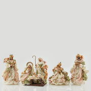 4 STATUINE NATIVITA' 25CM CON RE MAGI