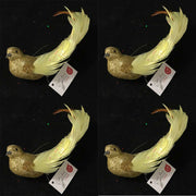 OFFERTA 4 UCCELLINI APPENDIBILI CON CLIP 21CM ORO