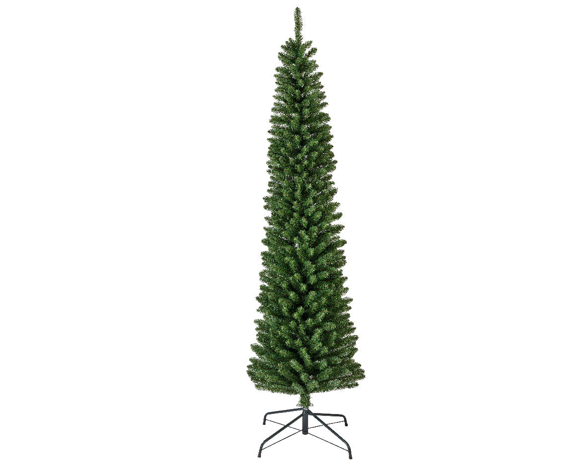 ALBERO DI NATALE ABETE 180CM PENCIL VERDE