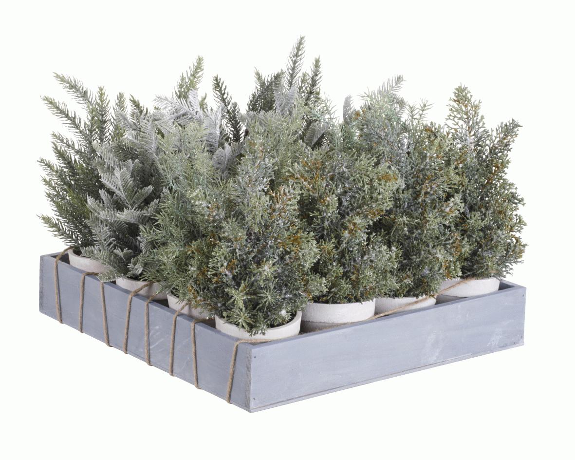ALBERELLO DI NATALE MINI IN PVC 30CM ASSORTITO