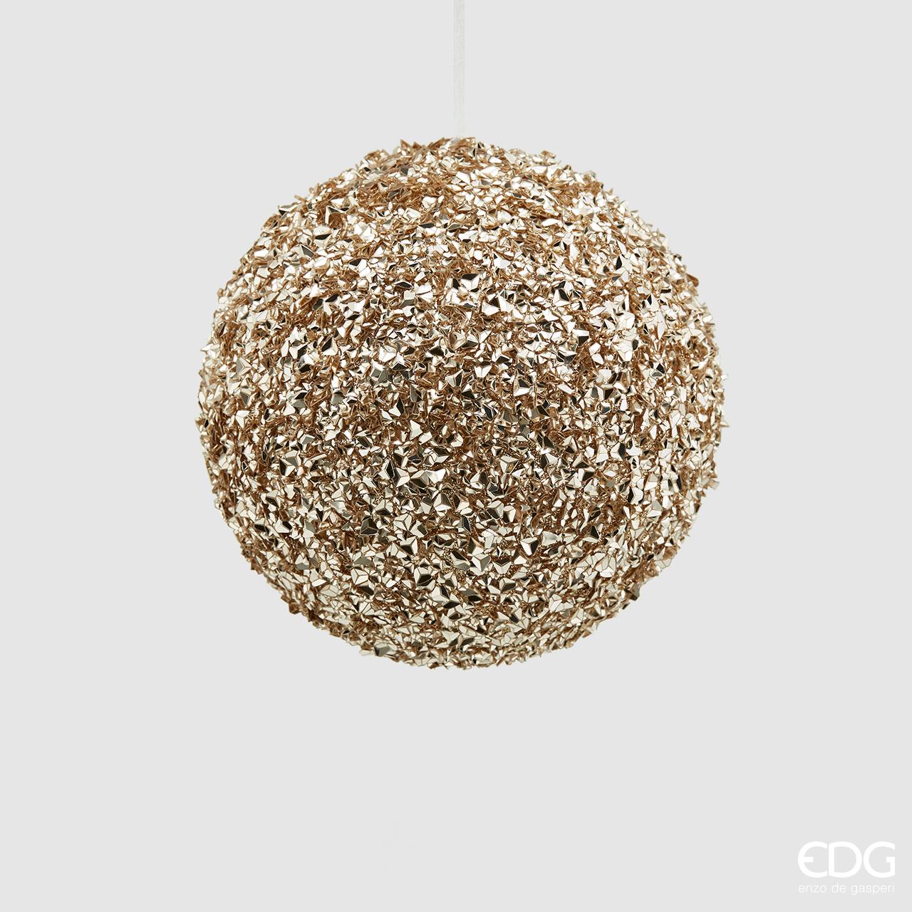 PALLINA DI NATALE 15CM CHAMPAGNE