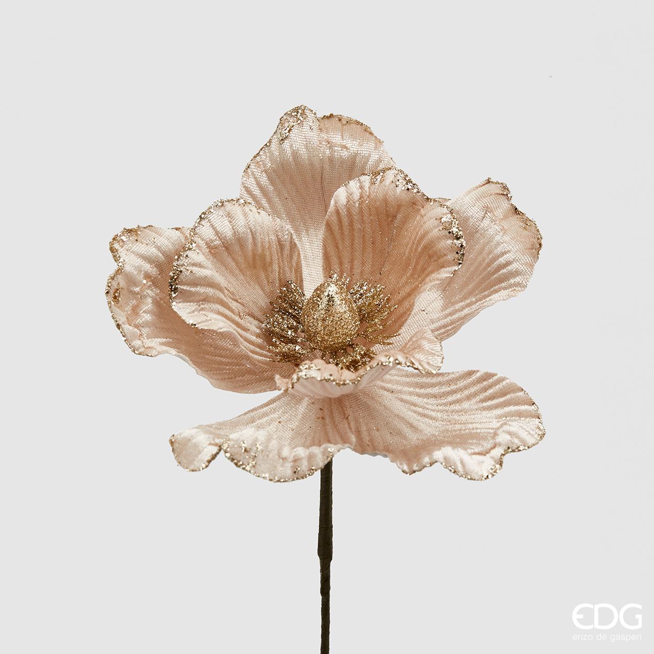 PICK MAGNOLIA IN VELLUTO 22CM ORO