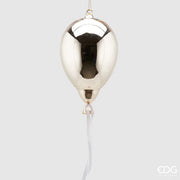 DECORAZIONE IN VETRO A FORMA DI PALLONCINO, H19Ø12CM, ORO