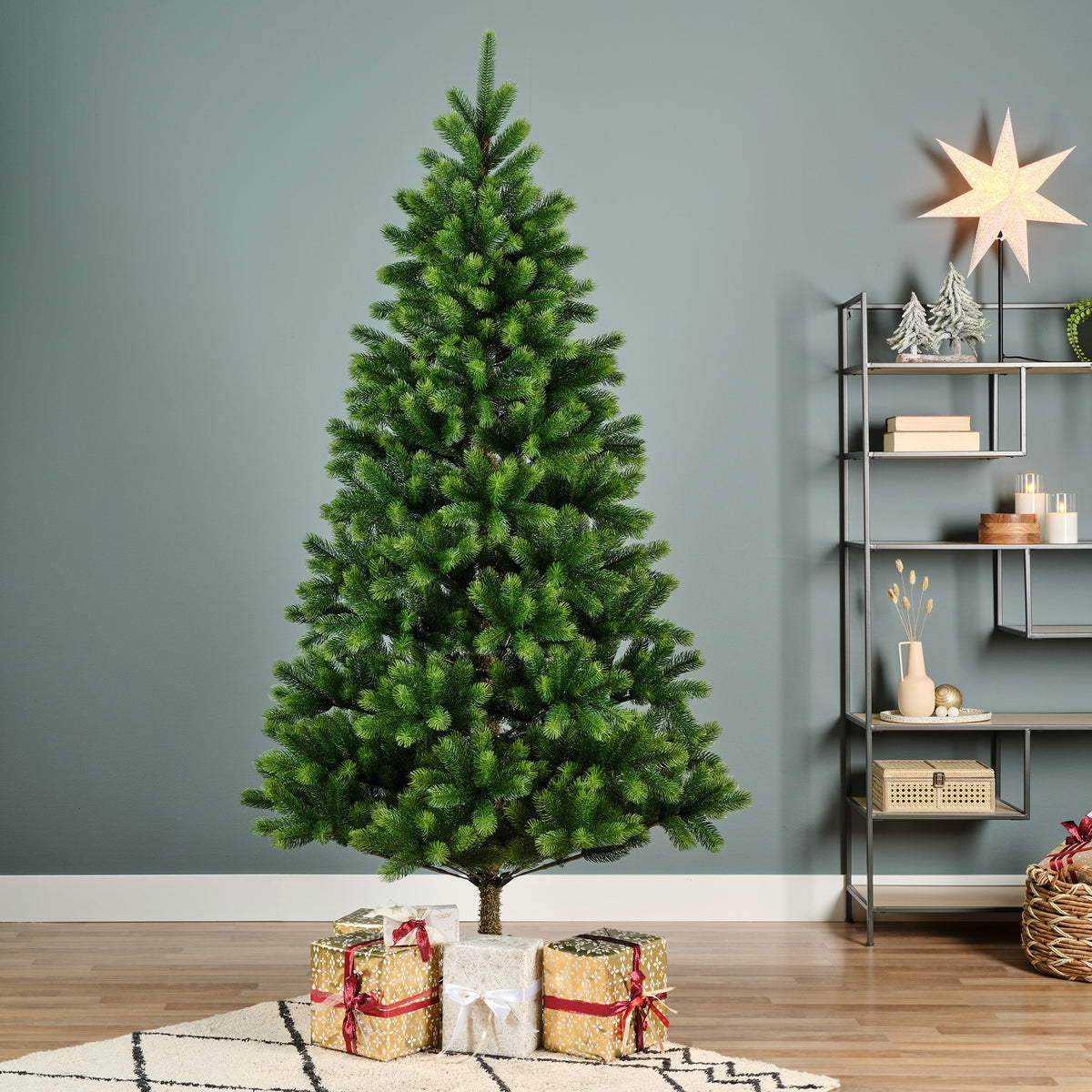 Albero di Natale Kenmore fir D96cm H180cm verde Everlands