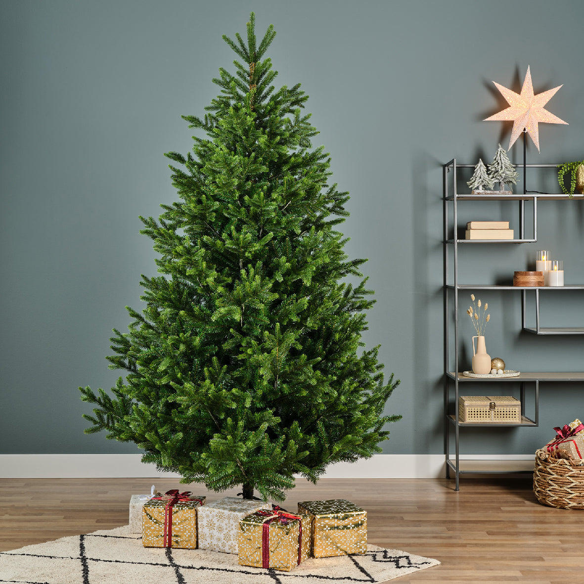 ALBERO DI NATALE 210CM NORDMANN VERDE
