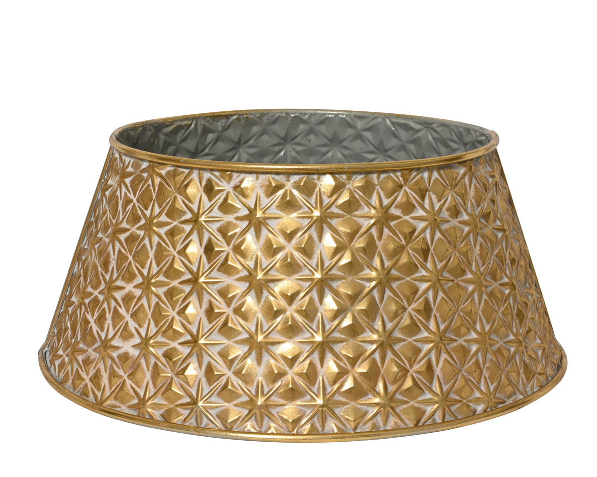 Copribase albero in ferro D 57 cm oro anticato Peraga Christmas