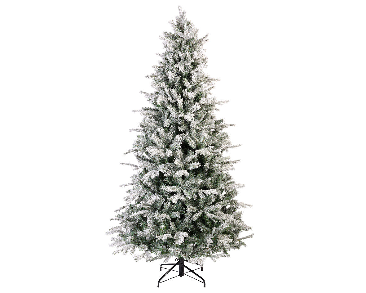 ALBERO DI NATALE VERMONT VERDE EFFETTO GHIACCIATO 180CM