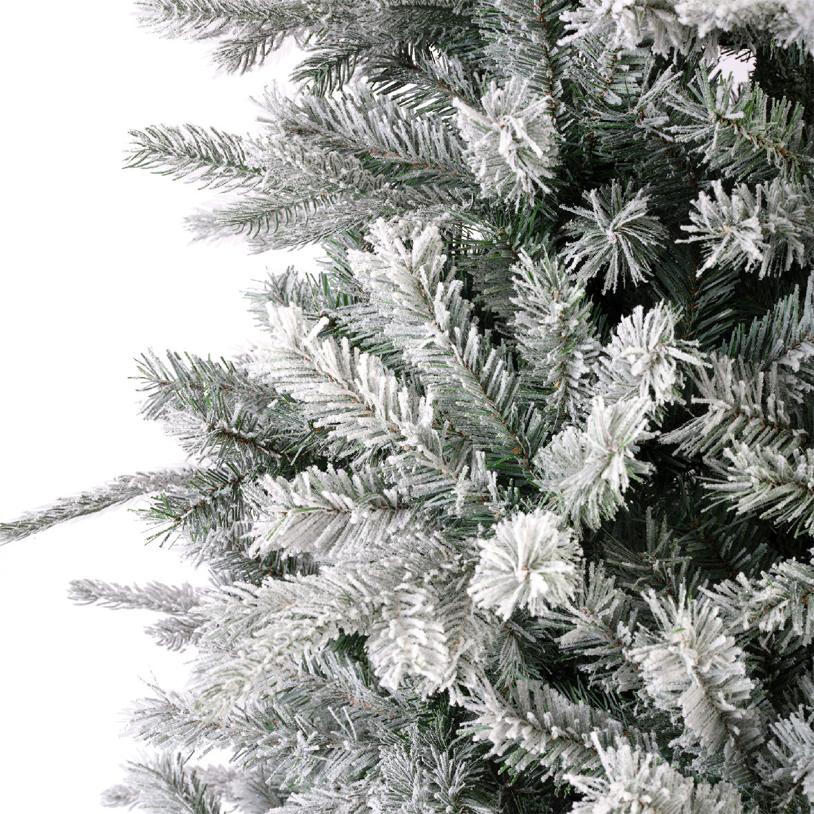 ALBERO DI NATALE VERMONT VERDE EFFETTO GHIACCIATO 210CM