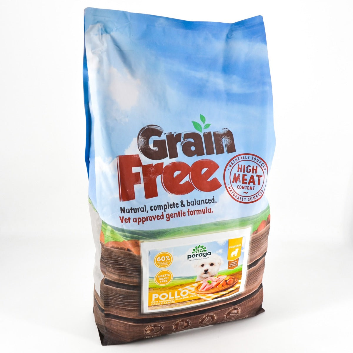 CROCCHETTE PERAGA GRAIN FREE PER CANE CUCCIOLO 12KG POLLO