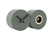 Orologio da Parete Duo Cuckoo Verde Giungla
