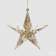 Decoro Diamante Stella da Appendere Oro D13,5 H3,5 EDG