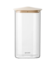 Pot beige de 1400 ml avec couvercle