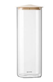 Pot beige Fresh &amp; Style de 2200 ml avec couvercle