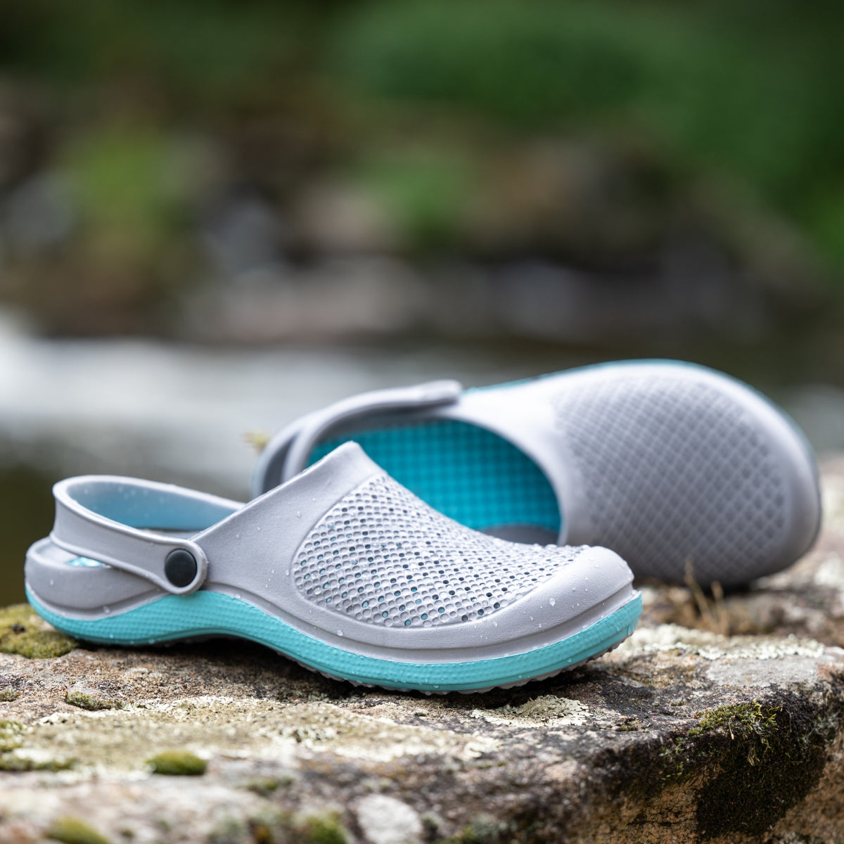 CIABATTE SUN TG.39/40 GRIGIO/TURCHESE BLACKFOX