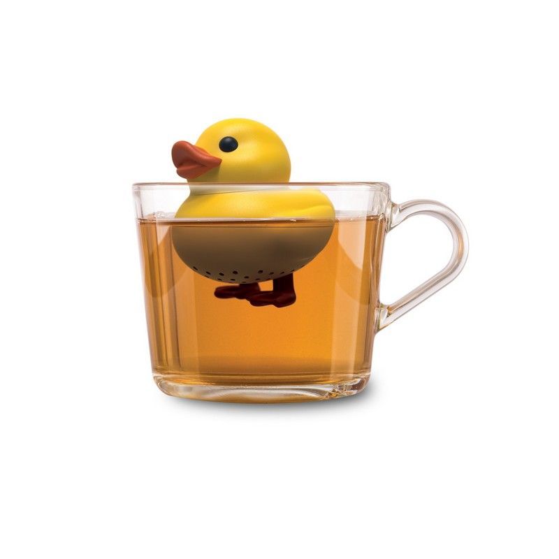 Infusore per Tè a Forma di Papera Gialla