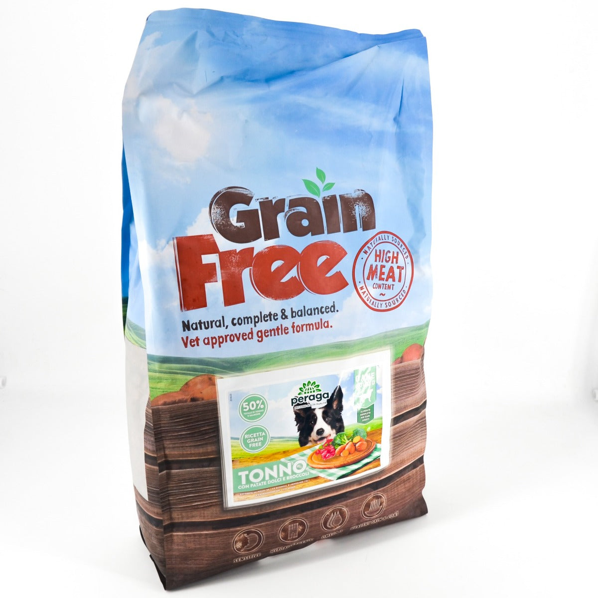 CROCCHETTE PERAGA GRAIN FREE PER CANE ADULTO 12KG TONNO