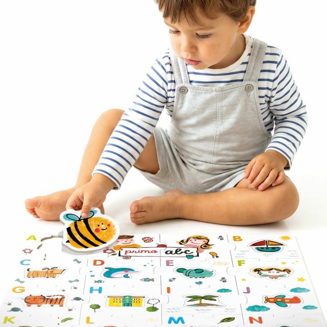 Puzzle Tattile ABC Gigante 28 Pezzi 1-4 Anni Headu
