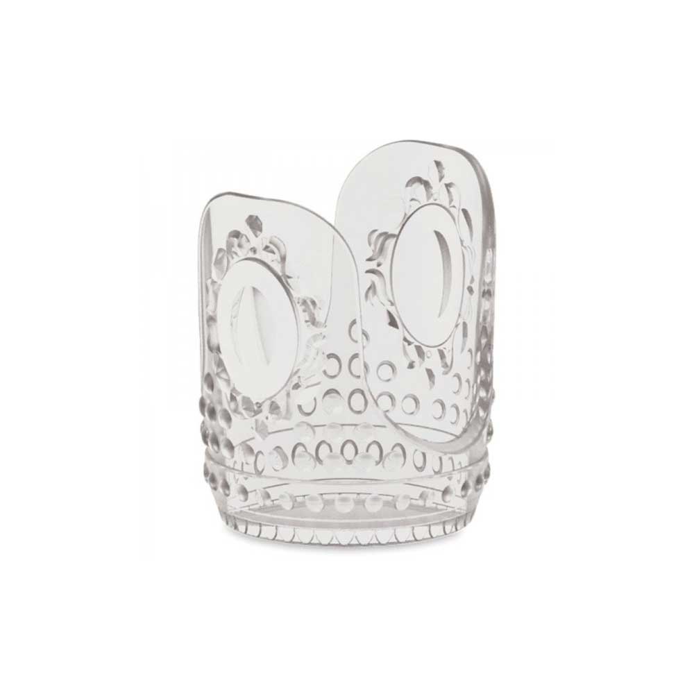 PORTA BICCHIERE CARTA TRASPARENTE BAROQUE&ROCK 6.5X7.5 CM ACRILICO