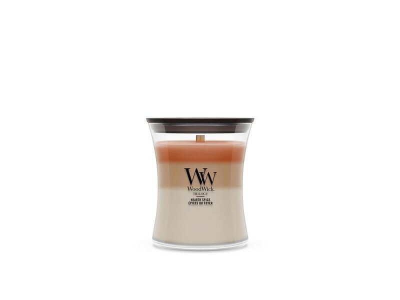 Candela Hearth Spice in Vetro Marrone 610g Woodwick