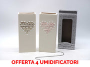 OFFERTA 4 UMIDIFICATORI IN CERAMICA CON CUORE PER TERMOSIFONI