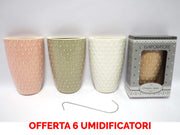 OFFERTA 6 UMIDIFICATORI IN CERAMICA CON GOCCE PER TERMOSIFONI