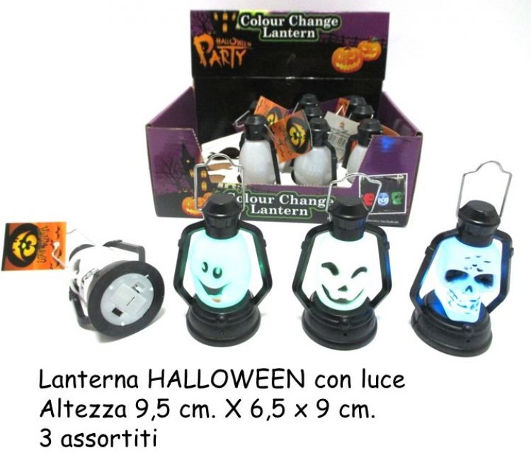 OFFERTA 3 LANTERNE DI HALLOWEEN CON LUCE