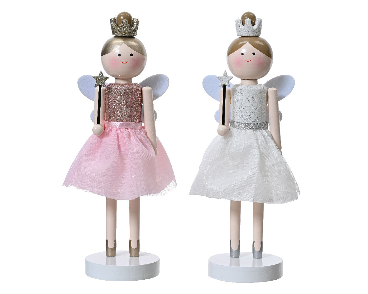DECORAZIONE NATALIZIA, SCHIACCIANOCI BALLERINA, 6X7X25 CM, COLORE ASSORTITO