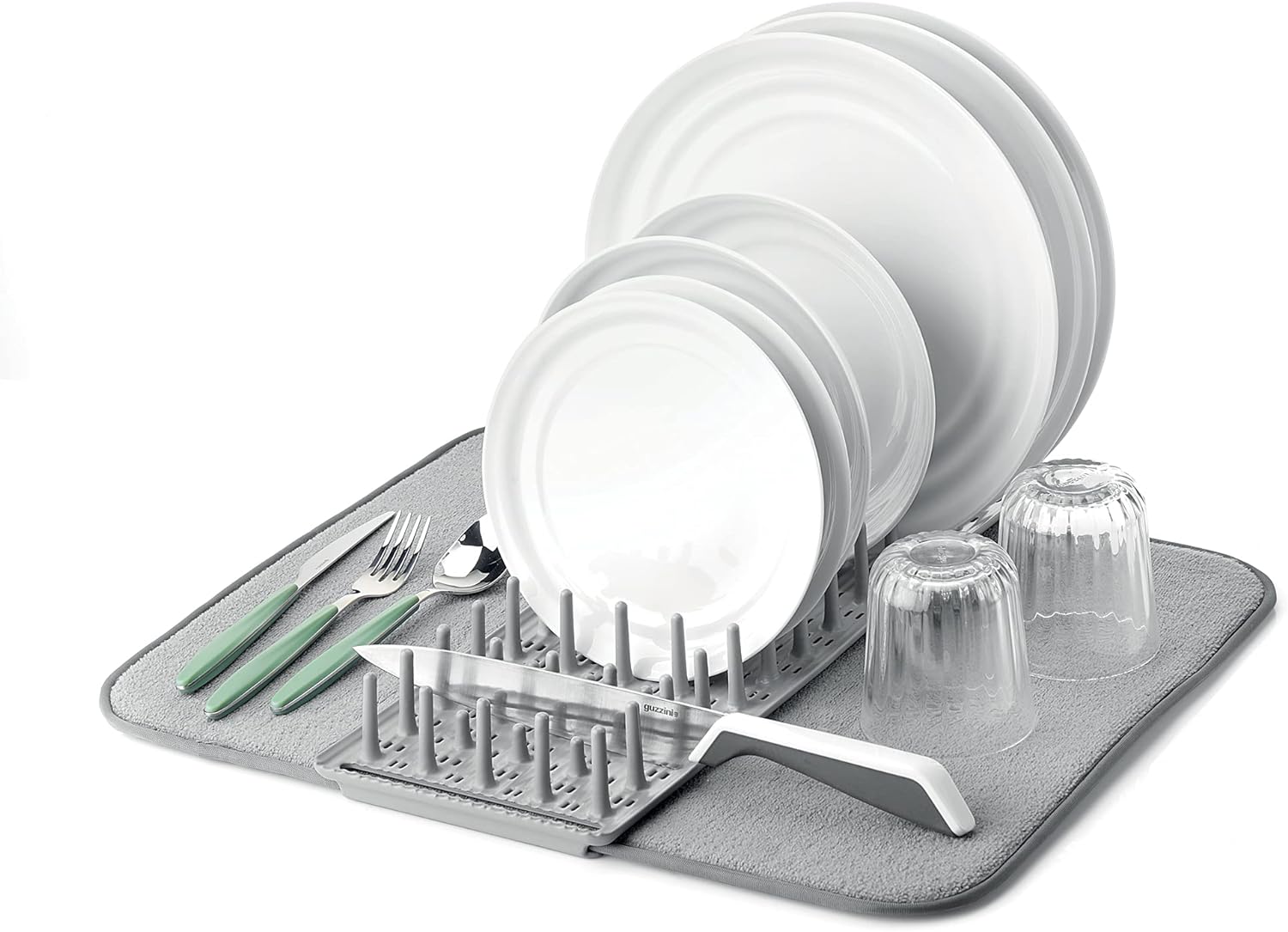 SCOLAPIATTI CON TAPPETINO 'DRY&SAFE' "ORGANIZATION" GRIGIO