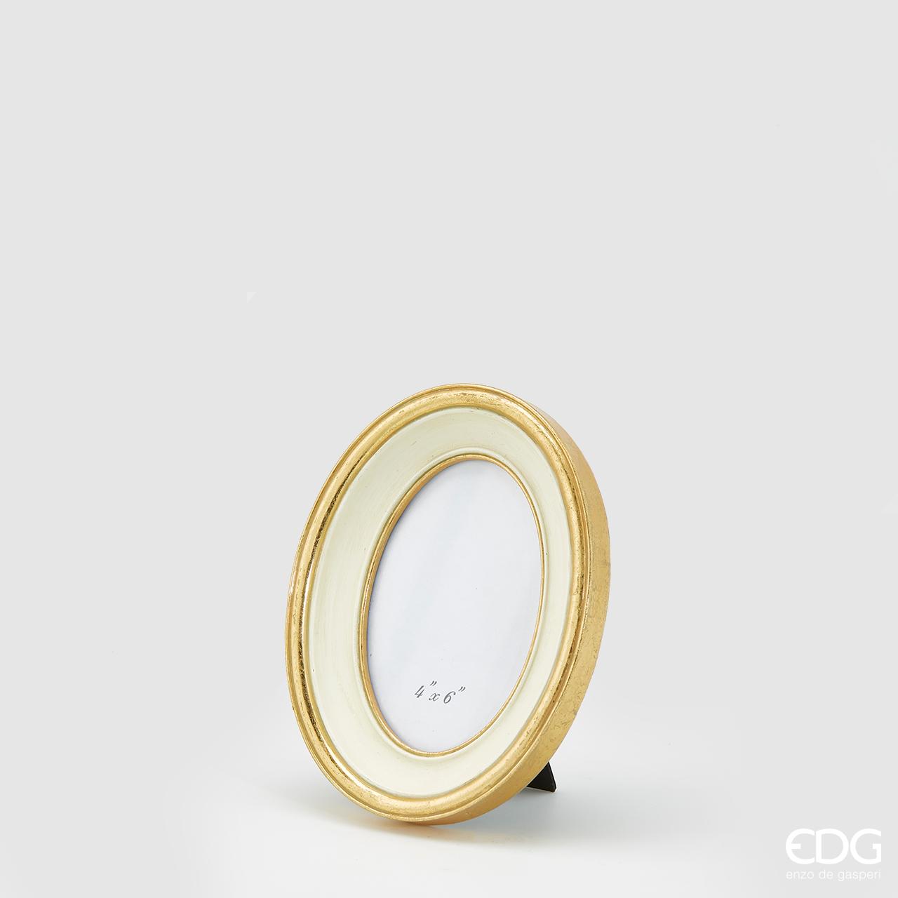 CORNICE PORTAFOTO OVALE 21X16CM ORO