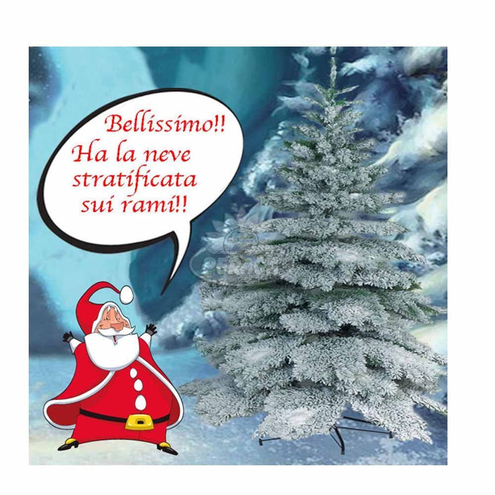 ALBERO DI NATALE MONTEBIANCO 180CM INNEVATO
