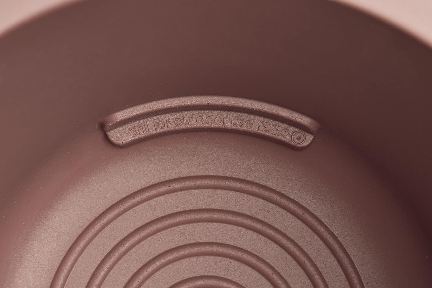 VASO PURE COUPE 41CM ROSY BROWN